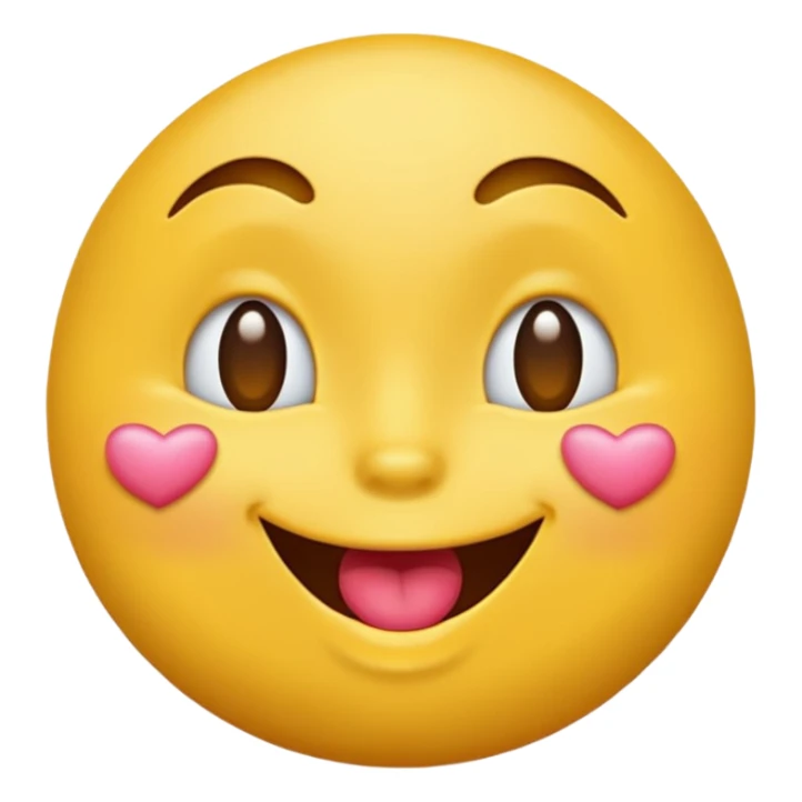 Classic yellow emoji blowing kiss with puckered lips sticker