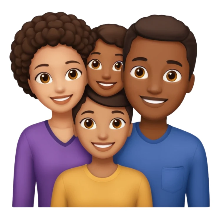 Foursome mmff emoji of black people enony sticker