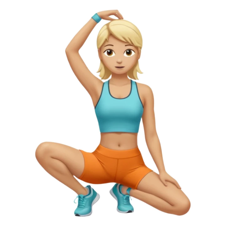 Quiero una chica rubia haciendo yoga  sticker