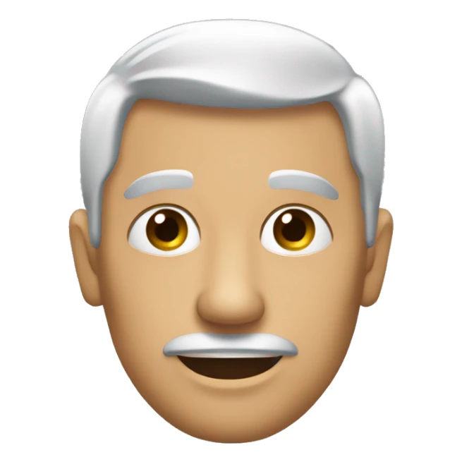 Hombre con la mandíbula marcada alzando la ceja  sticker