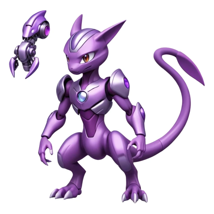 Miraidon-Genesect-Mewtwo-Fakémon-hybrid-creature (full body)  sticker