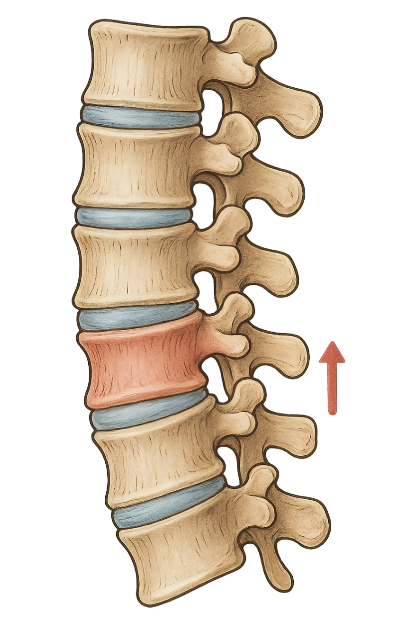 Compressione della colonna vertebrale sticker