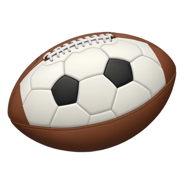 white Football withh shedow  sticker