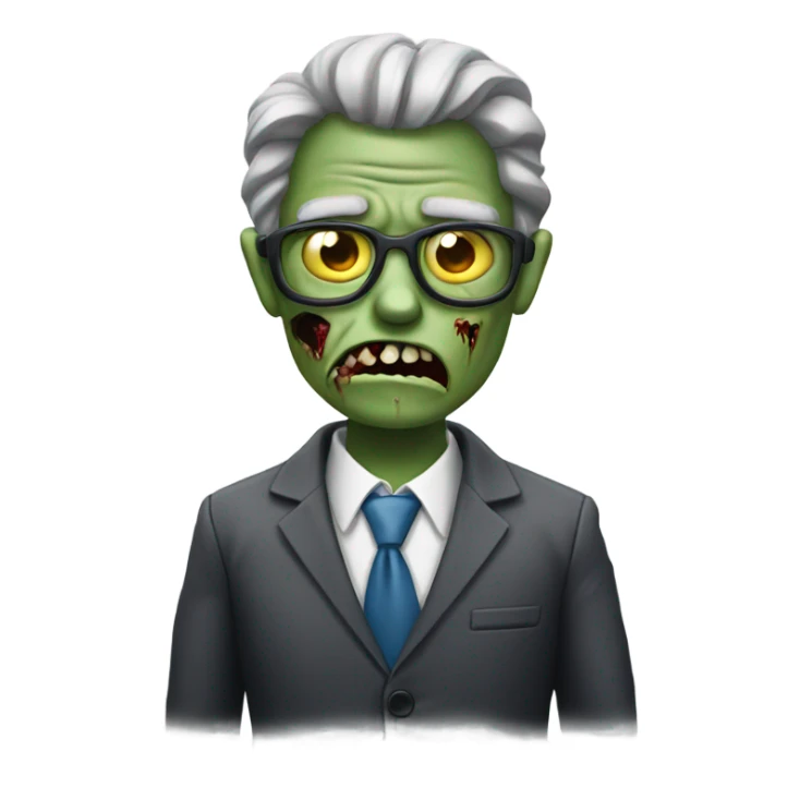corporate zombie sticker