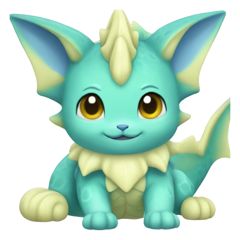 Kawaii Vaporeon full body sticker