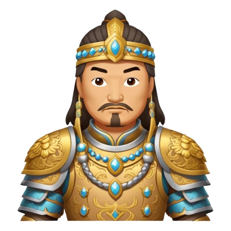 genghis khan win a 1st place with a trophy sticker