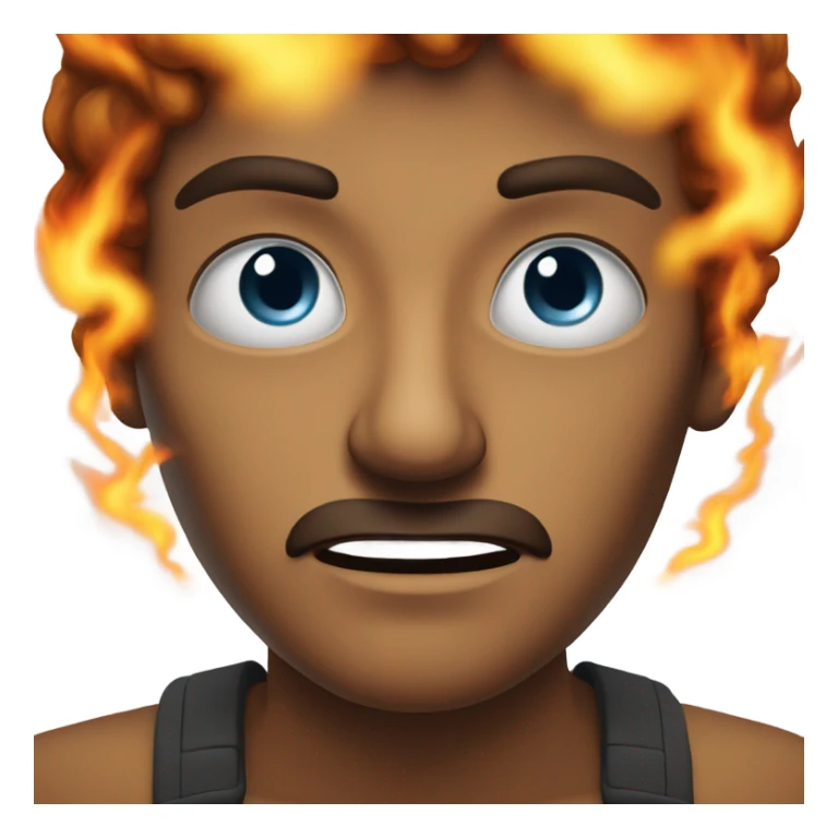 Jealous and his eyes are shooting fire sticker