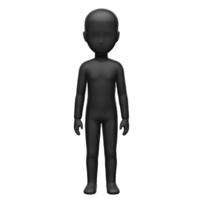 silhouette of a small figure growing into a tall one sticker