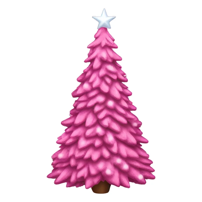 Pink Christmas tree  sticker