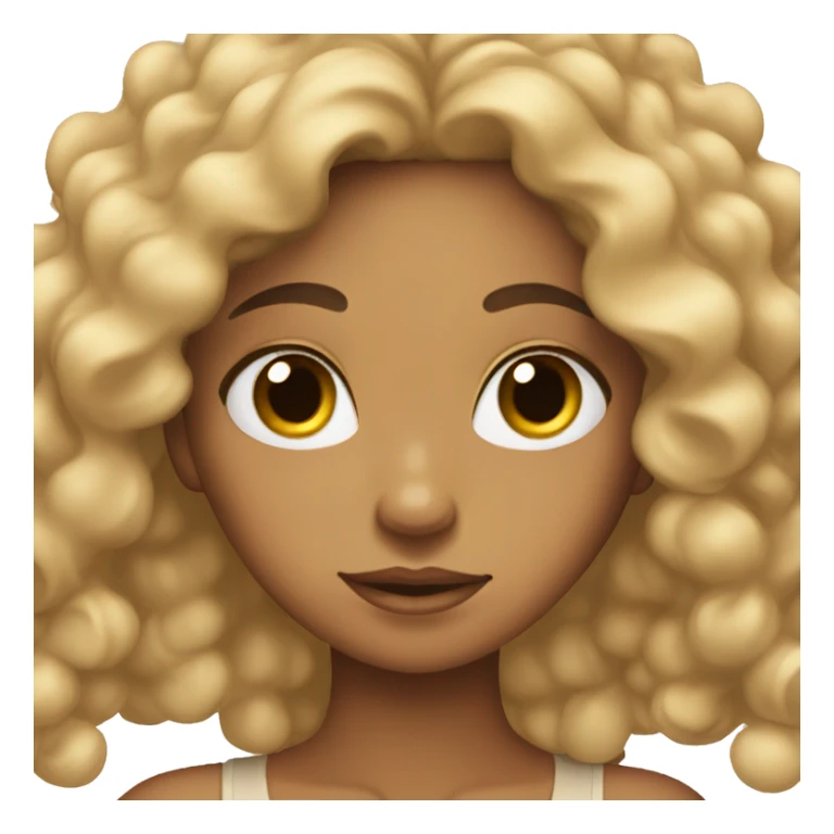 tan angel girl with long black curls sticker