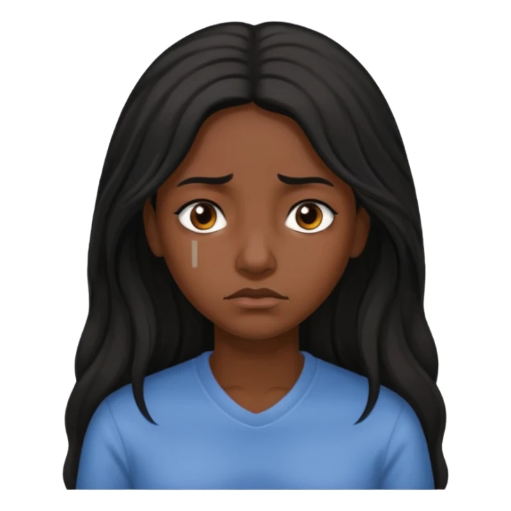 sad black prisoner long haired woman mug shot with bg sticker