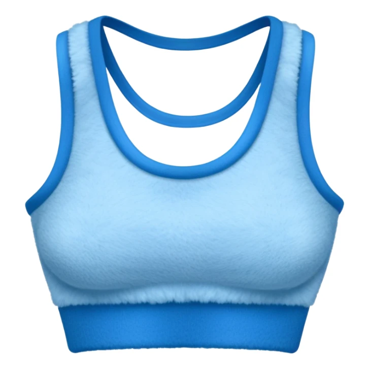 super realistic isolated blue cashmere crop top sticker
