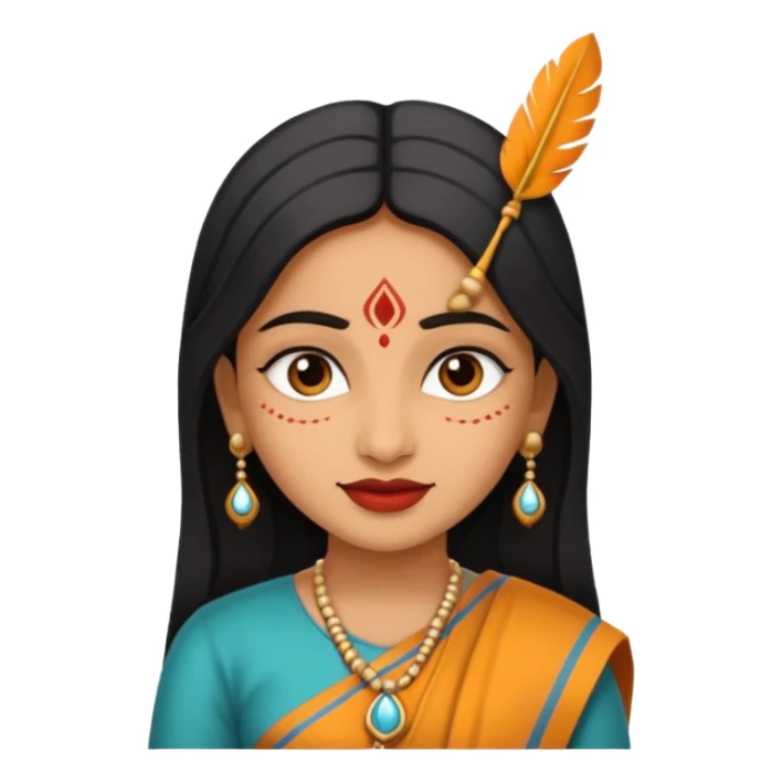 Indian woman 25 years old girl sticker