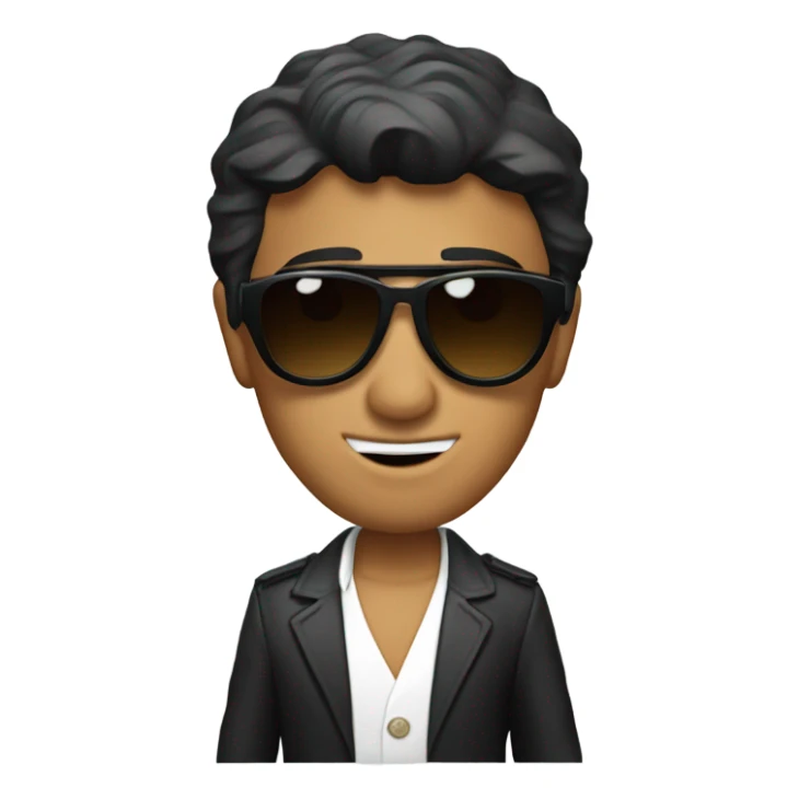 Tony Montana sunglasses holding a globe sticker