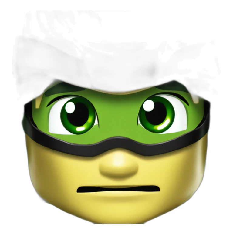 ninjago lego zerty llyd golden green ninja yellow skin sticker