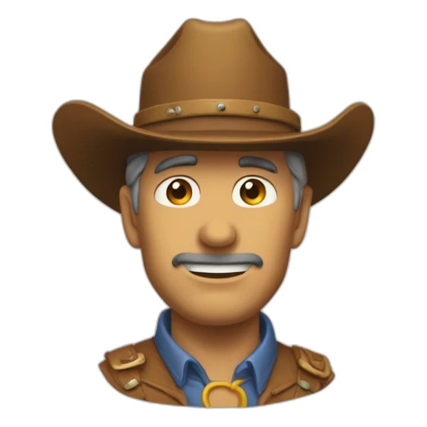 Haguar D. Sauro, a man with cowboy’s hat in One Pièce sticker