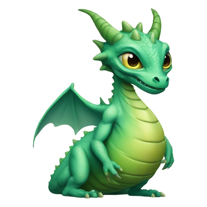 Pregnant dragon alien woman, full body sticker