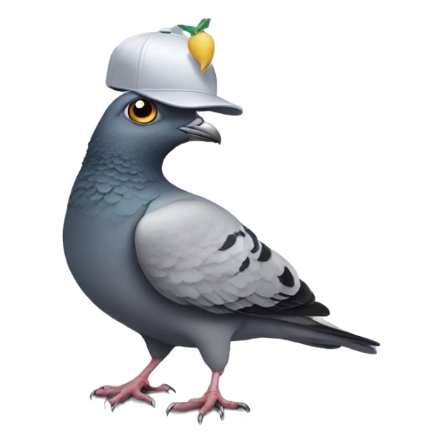Pigeon with a cat on his head sticker