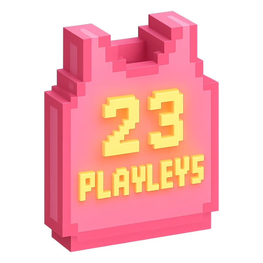 розовая баскетбольная майка со светящейся надписью "23 PLAVLEYS", no background sticker