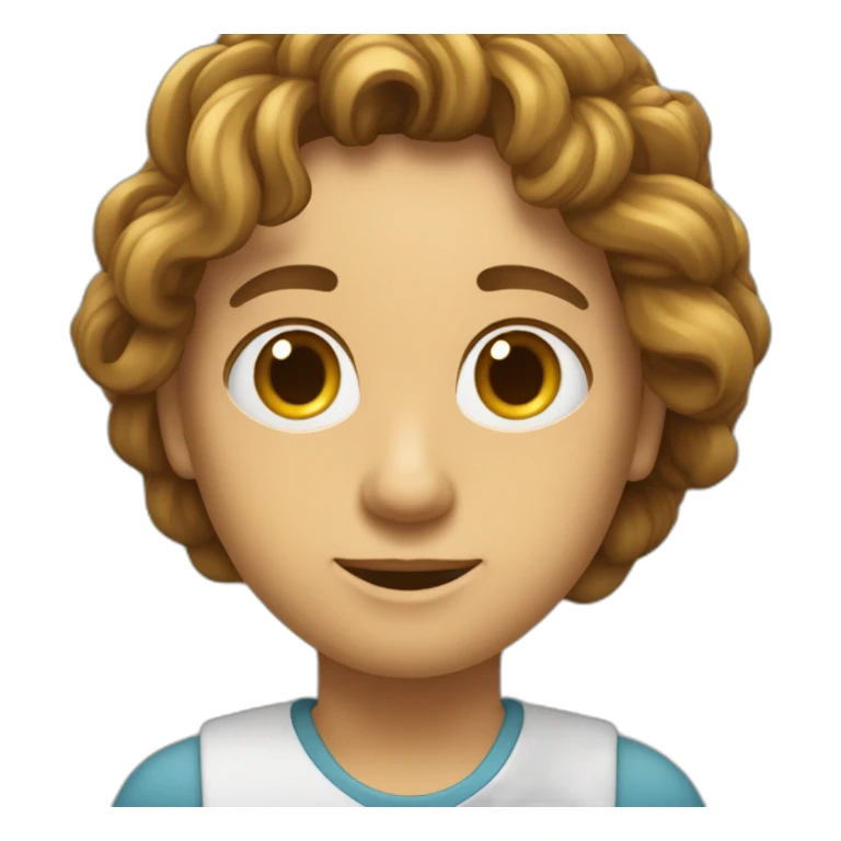 Un mec avec les cheveux mi long et une petite cicatrice sur le front  sticker