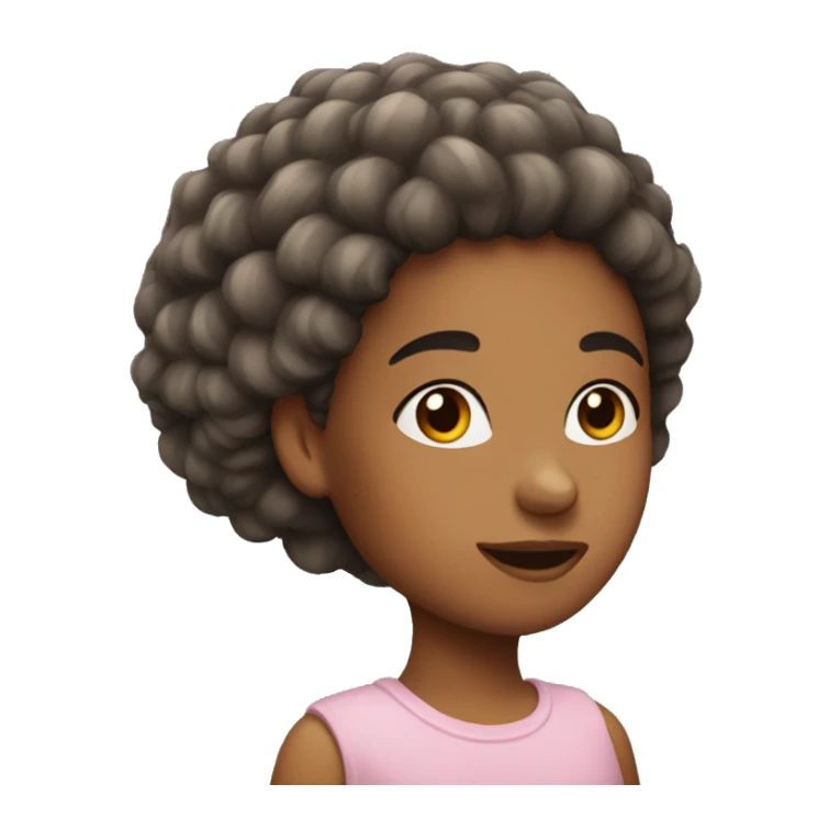 the girl with hedgehog hair sticker