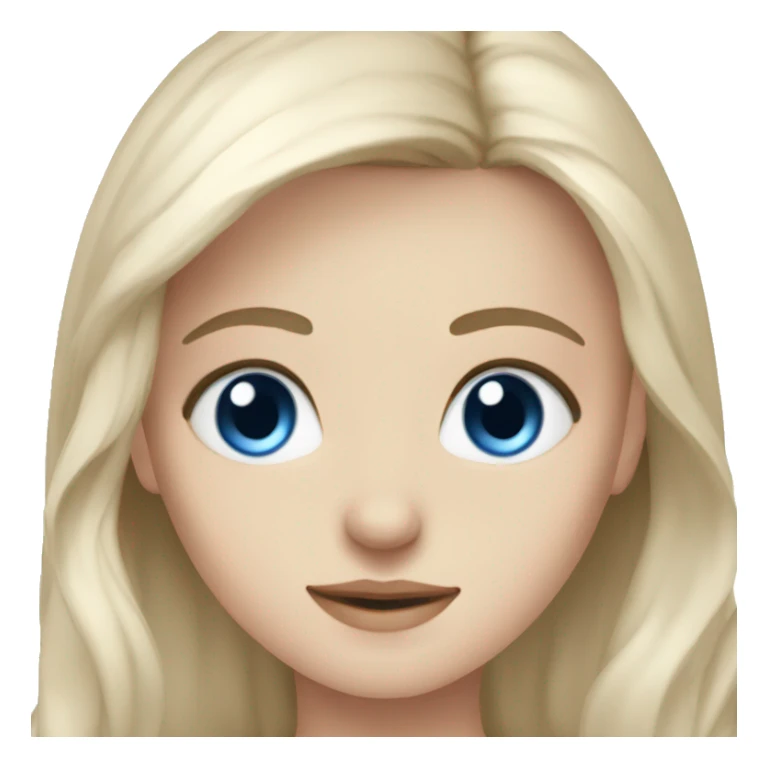 blue eyed nordic ai girlfriend sticker