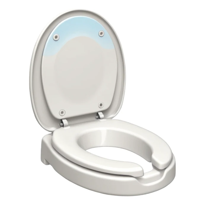 Baby toilet seat without a lid  sticker