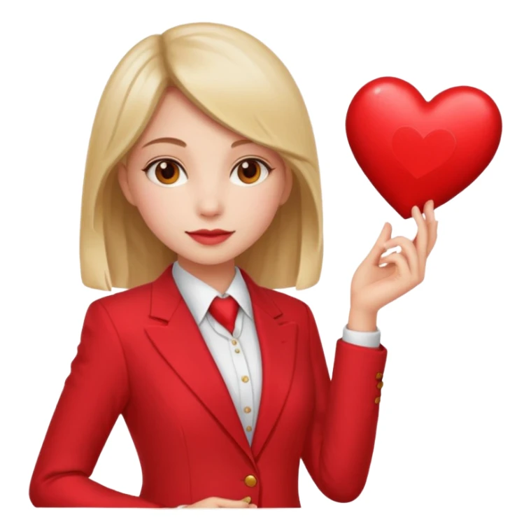 Hot suit Girl Valentine sticker