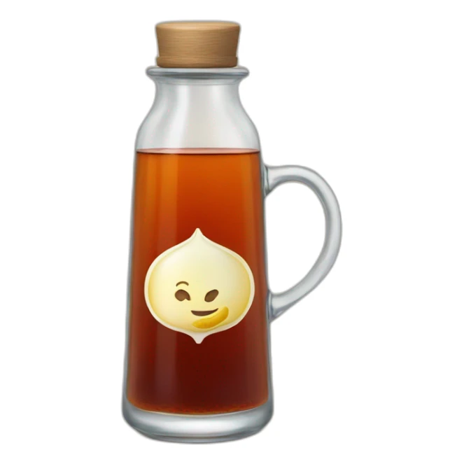 Turkish tea in a turkish glass bottle sticker