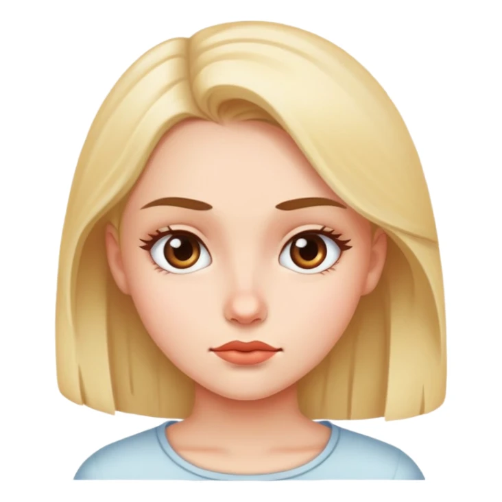 girl giving a side eye  sticker