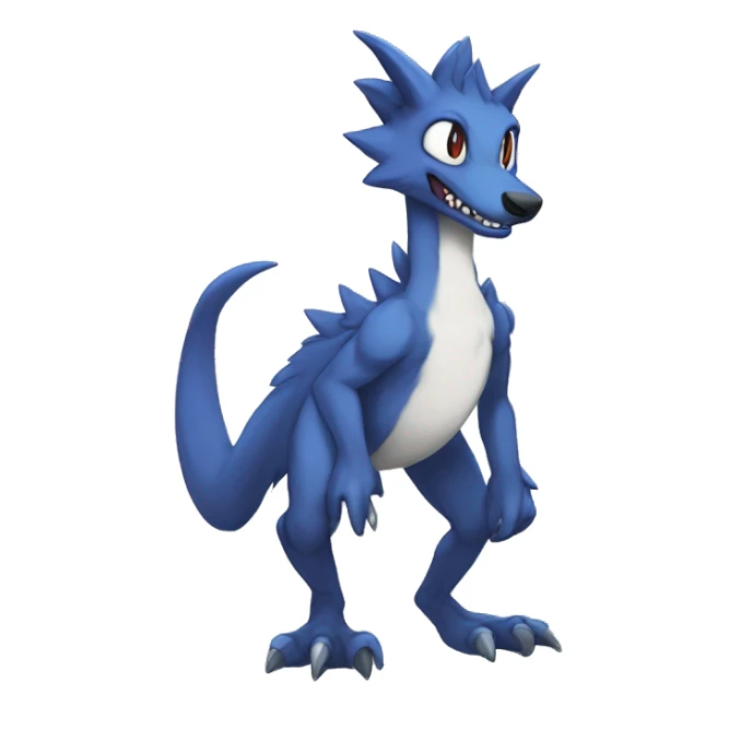 Cute Lombax-Sergal-Vernid-Fakemon full body  sticker