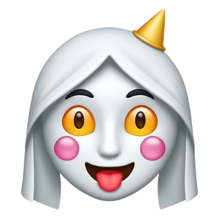 antifaz de fiesta de color blanco y bonito sticker