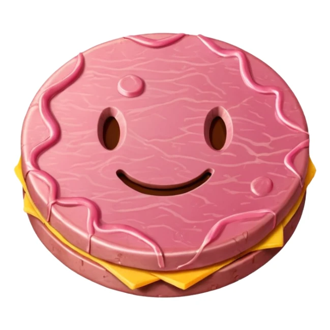 coin made of SPAM MEAT sticker