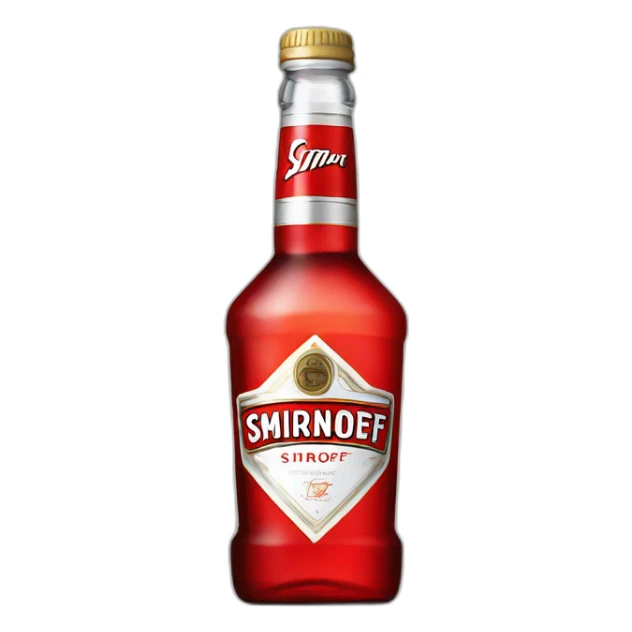 bottle of smirnoff sticker
