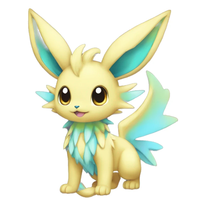 Shiny-Eeveelution-Cute-Fakemon-Dragon-Pokémon-fusion full body sticker