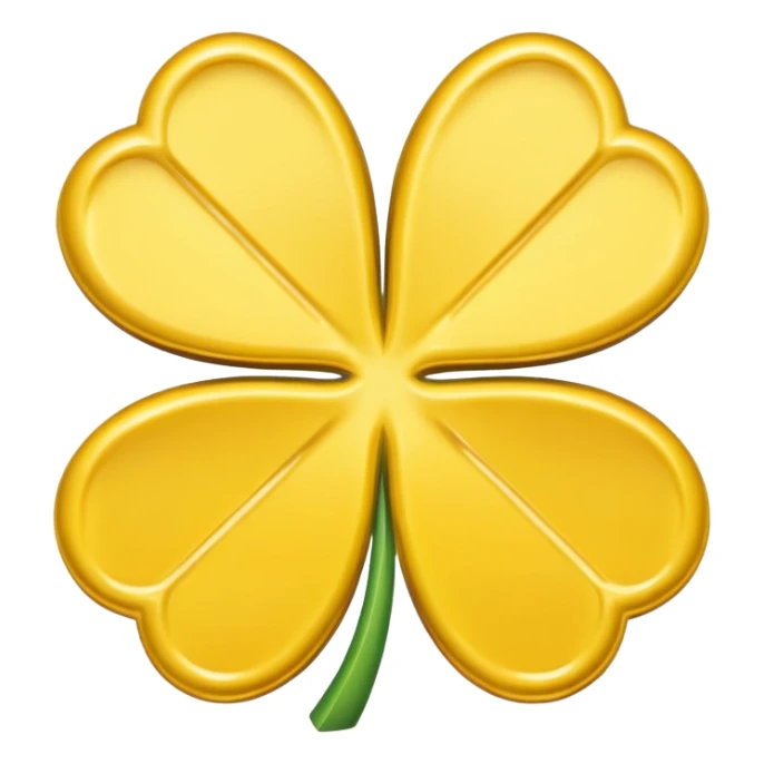 Butter in the shape of a four leaf clover sticker