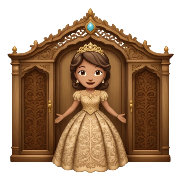 The character in Call Beauty and the Beast: Mrs. Wardrobe sticker