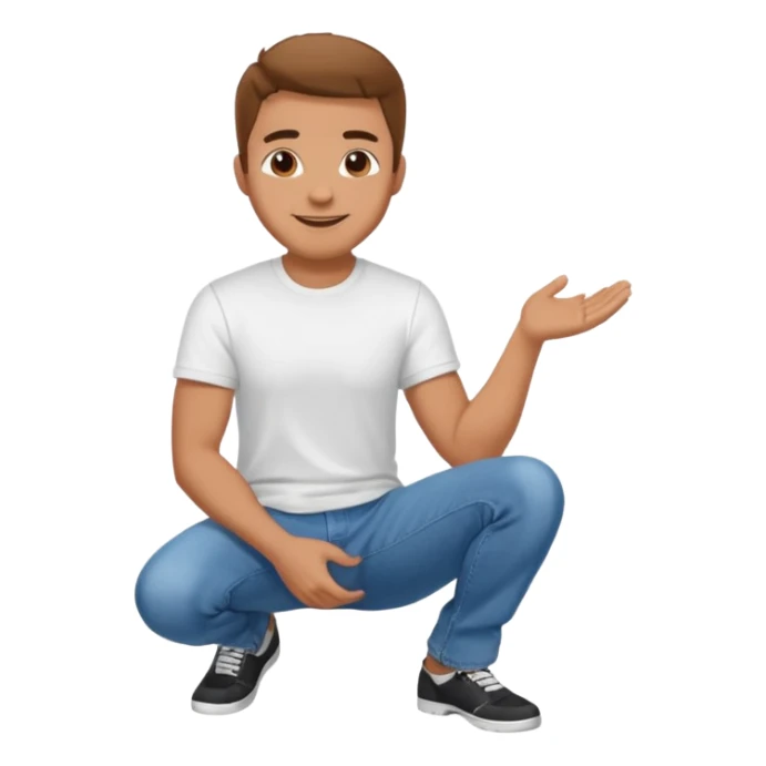 he looks sitting must be on one knee sticker