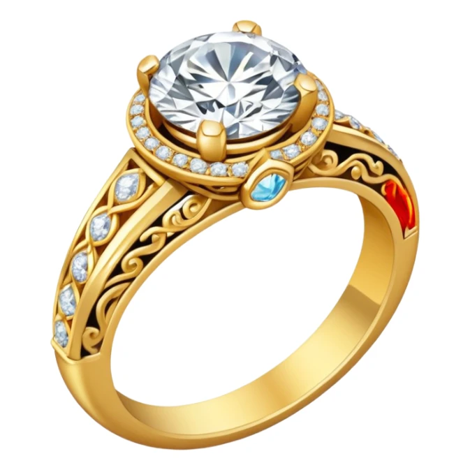 indian engagement ceremony - only show rings sticker