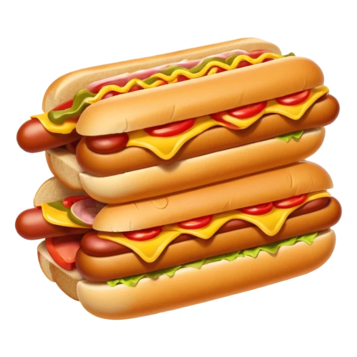 10 hot dog sandwiches  sticker