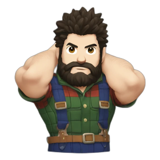 lumberjack in my hero academia sticker