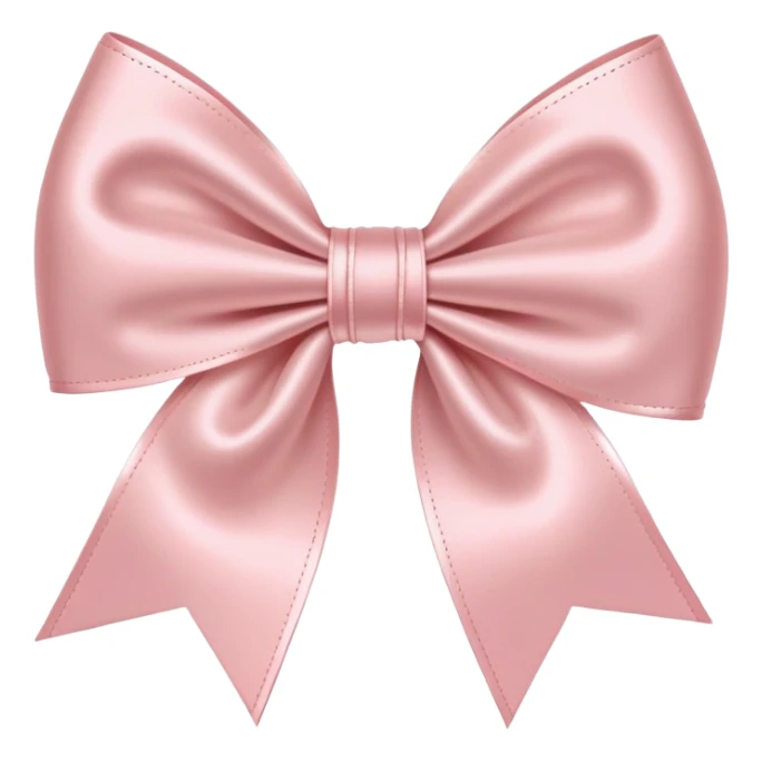 Ballet pink coquette bow with detail sticker
