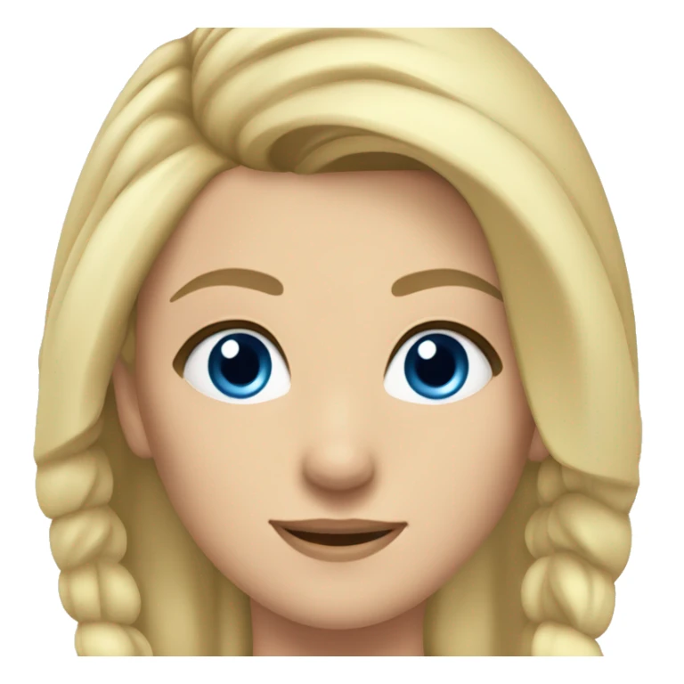 Blonde gym teacher with blue eyes, with high ponytail sticker