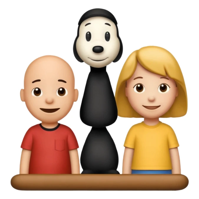 snoopy with woodstock and charlie brown sticker