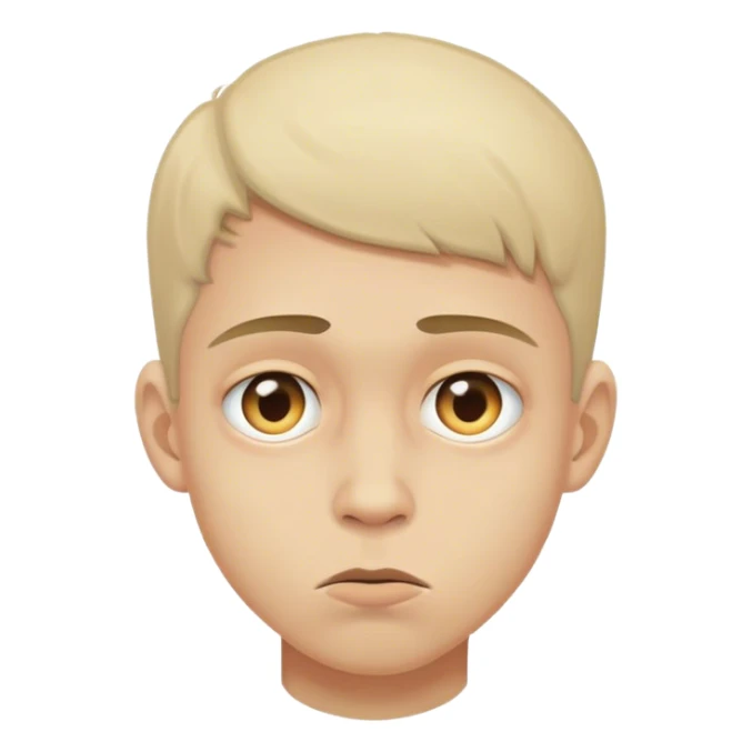 niño con semblante demacrado por las drogas  sticker