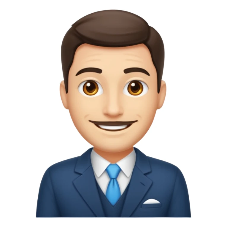 Je veux un réceptionniste d"hotel élégant masculin sticker