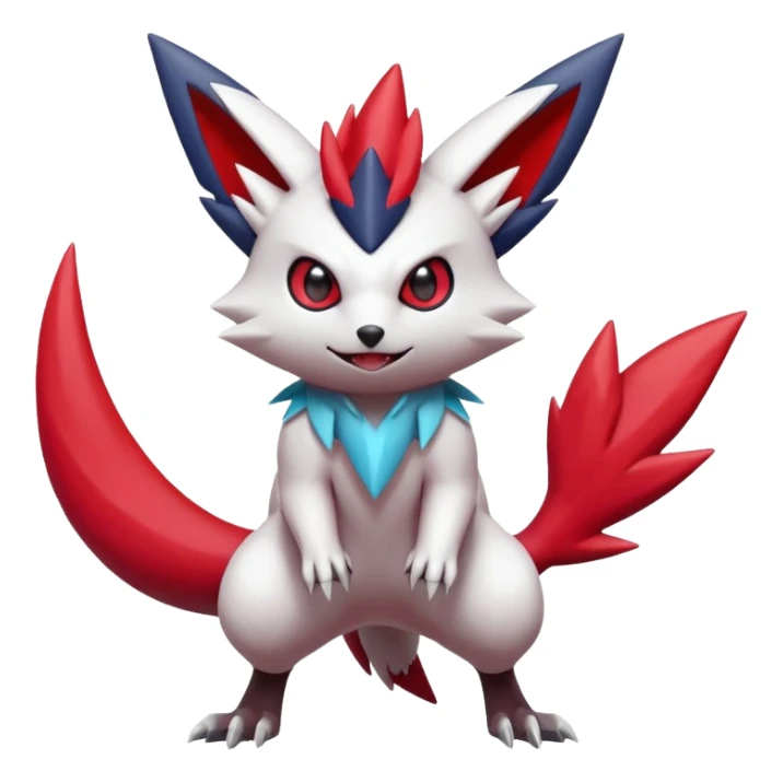 Victini-Zoroark-Zangoose-Fakémon-hybrid-creature (full body)  sticker