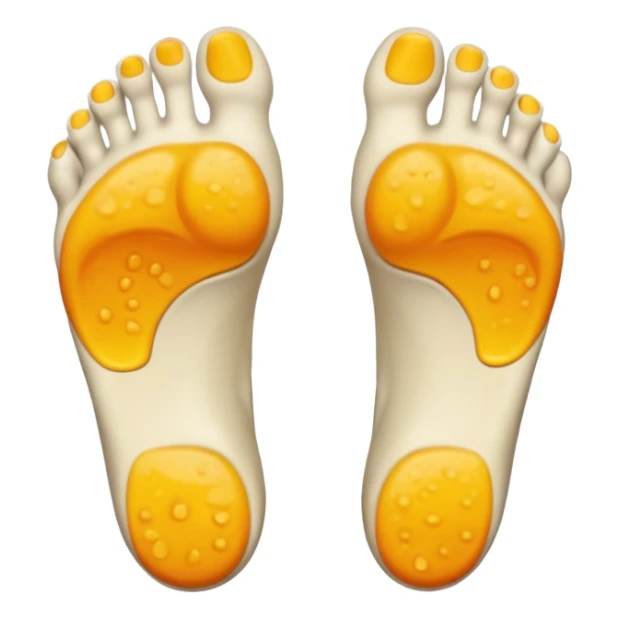 bottom feet with full of molds sticker