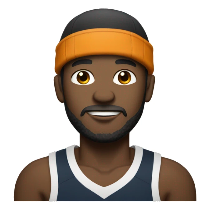light bearded man with flat rimmed basketball cap. He has white skin tone. sticker