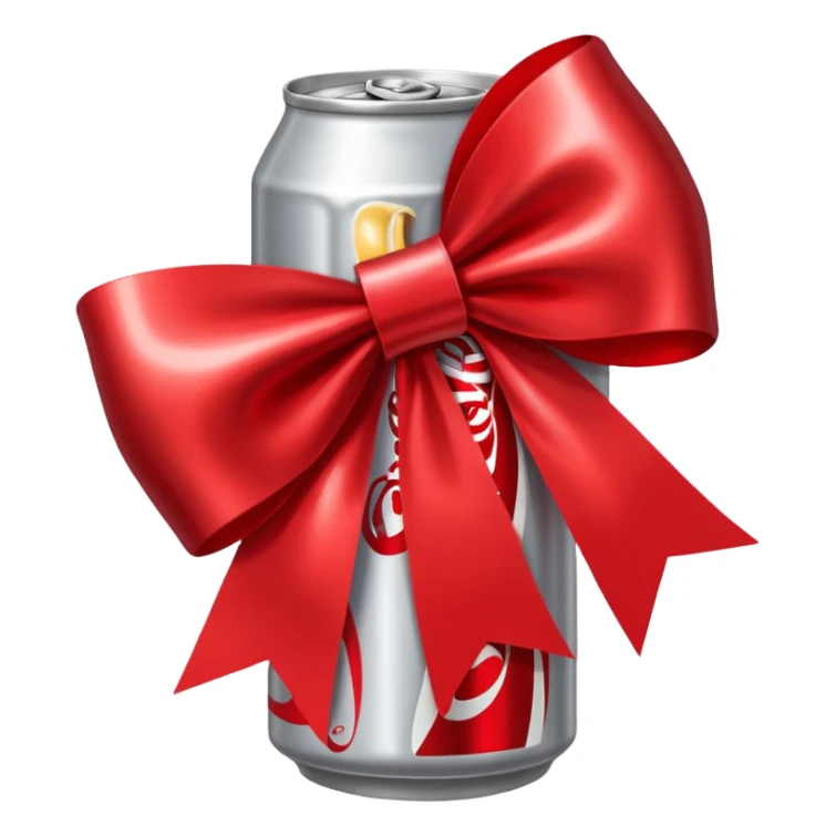 Coca cola Diet coke with bow sticker